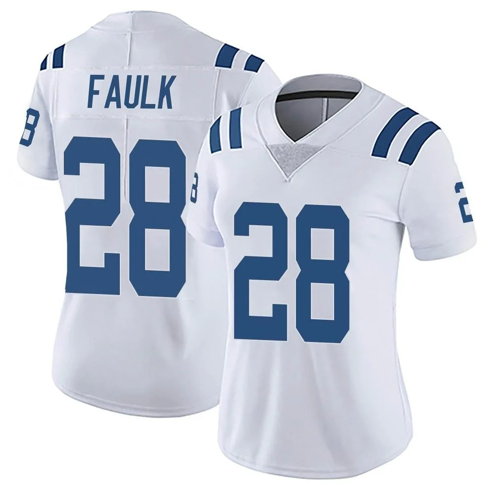 Women's Indianapolis Colts Marshall Faulk Nike Vapor Untouchable Limited White Jersey Women's Indianapolis Colts Marshall Faulk Nike Vapor Untouchable Limited White Jersey