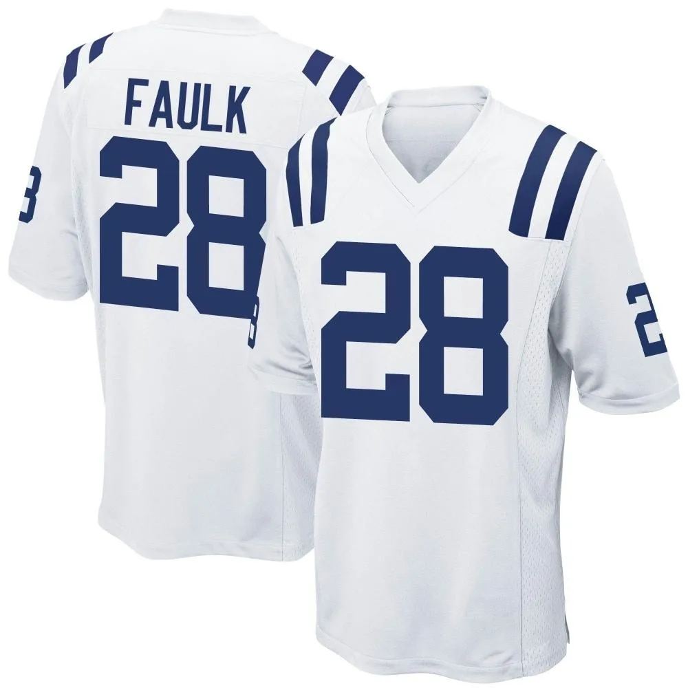 Youth Indianapolis Colts Marshall Faulk Nike Game White Jersey Youth Indianapolis Colts Marshall Faulk Nike Game White Jersey