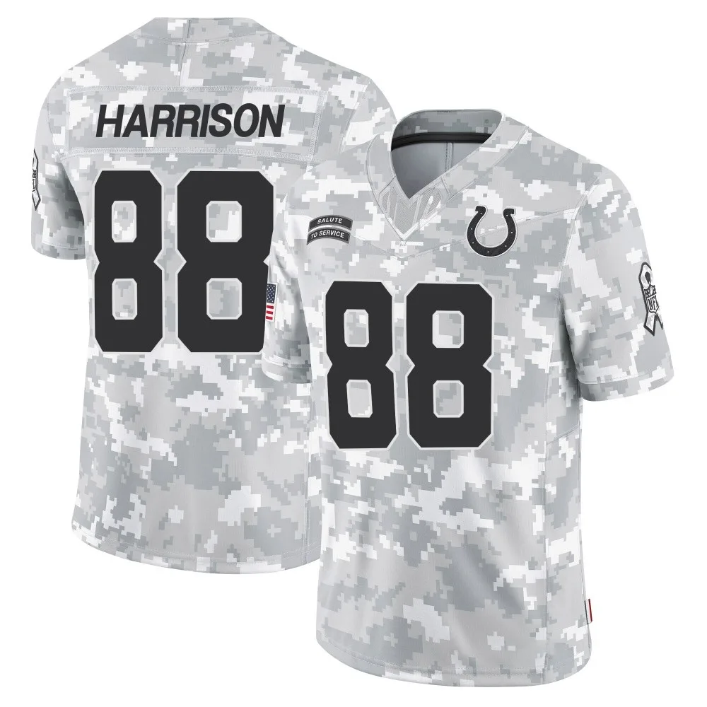 Men's Indianapolis Colts Marvin Harrison Nike 2024 Salute to Service Limited Arctic Camo Jersey Men's Indianapolis Colts Marvin Harrison Nike 2024 Salute to Service Limited Arctic Camo Jersey