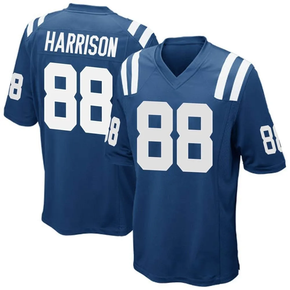 Men's Indianapolis Colts Marvin Harrison Nike Team Color Game Royal Blue Jersey Men's Indianapolis Colts Marvin Harrison Nike Team Color Game Royal Blue Jersey