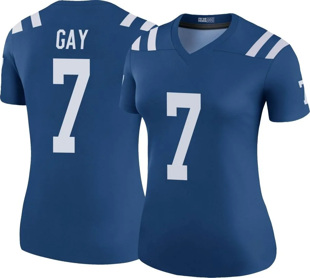 Women's Indianapolis Colts Matt Gay Nike Color Rush Legend Royal Jersey Women's Indianapolis Colts Matt Gay Nike Color Rush Legend Royal Jersey