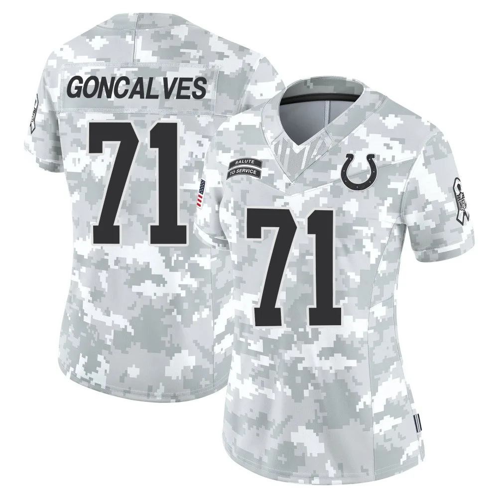 Women's Indianapolis Colts Matt Goncalves Nike 2024 Salute to Service Limited Arctic Camo Jersey Women's Indianapolis Colts Matt Goncalves Nike 2024 Salute to Service Limited Arctic Camo Jersey