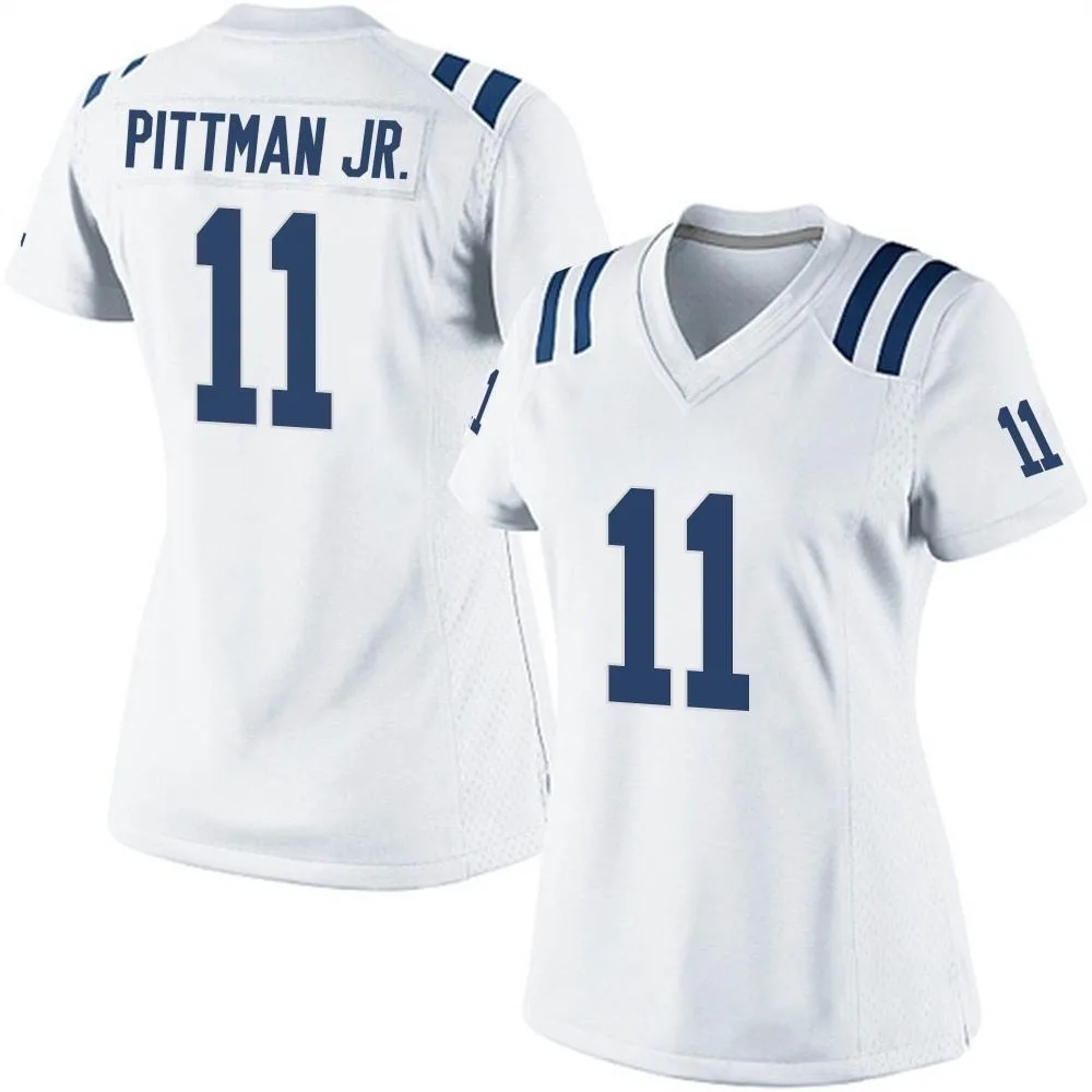 Women's Indianapolis Colts Michael Pittman Jr. Nike Game White Jersey Women's Indianapolis Colts Michael Pittman Jr. Nike Game White Jersey