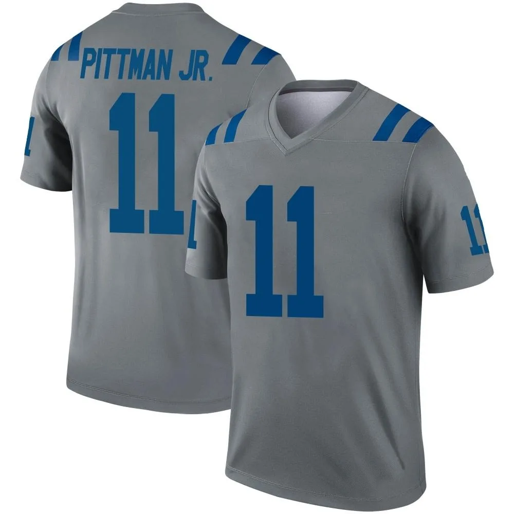 Youth Indianapolis Colts Michael Pittman Jr. Nike Inverted Legend Gray Jersey Youth Indianapolis Colts Michael Pittman Jr. Nike Inverted Legend Gray Jersey