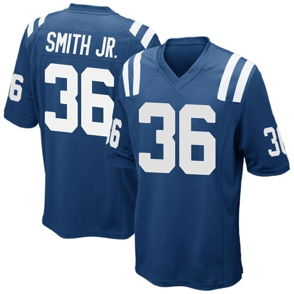 Men's Indianapolis Colts Mike Smith Jr. Nike Team Color Game Royal Blue Jersey Men's Indianapolis Colts Mike Smith Jr. Nike Team Color Game Royal Blue Jersey