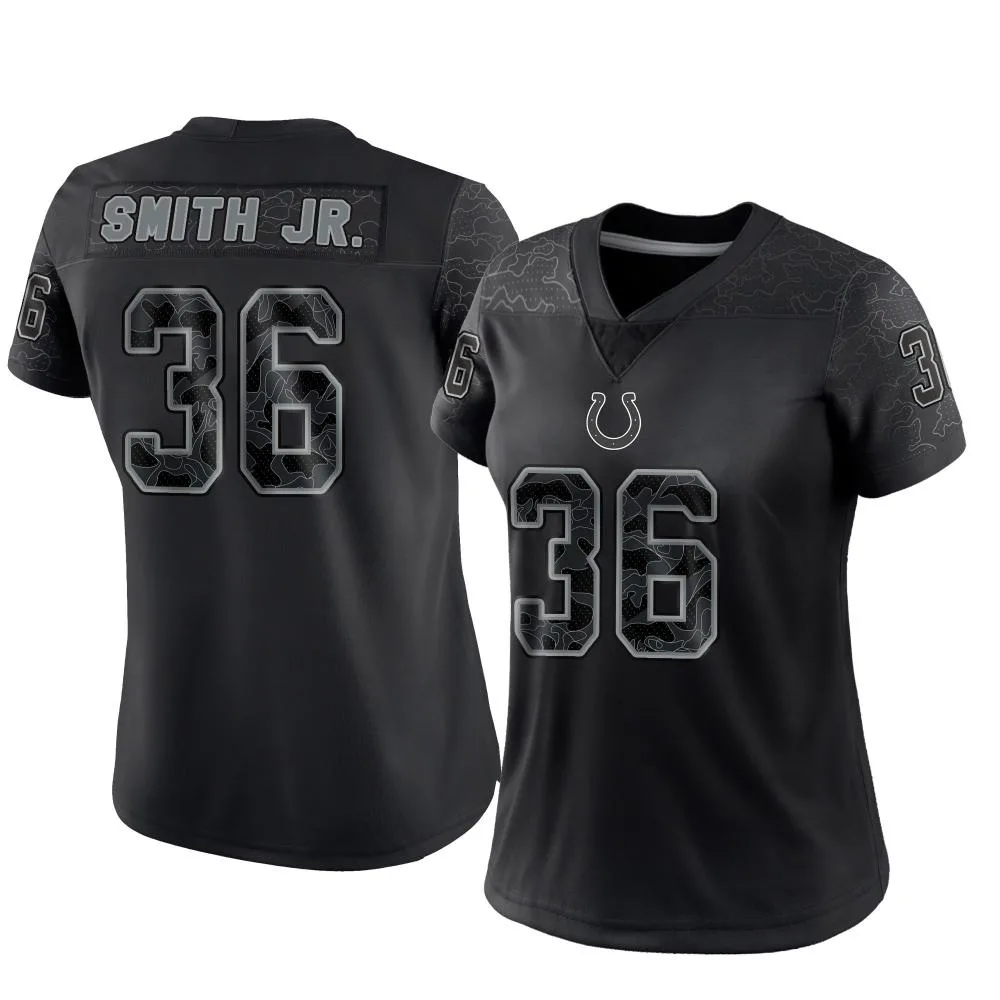 Women's Indianapolis Colts Mike Smith Jr. Nike Reflective Limited Black Jersey Women's Indianapolis Colts Mike Smith Jr. Nike Reflective Limited Black Jersey