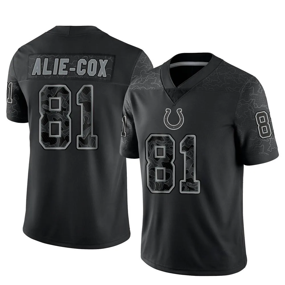 Men's Indianapolis Colts Mo Alie-Cox Nike Reflective Limited Black Jersey Men's Indianapolis Colts Mo Alie-Cox Nike Reflective Limited Black Jersey
