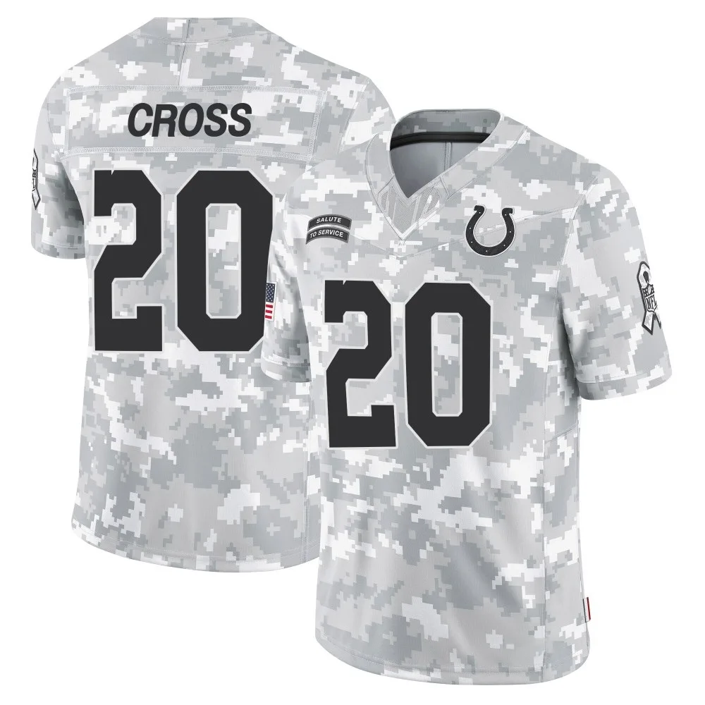 Men's Indianapolis Colts Nick Cross Nike 2024 Salute to Service Limited Arctic Camo Jersey Men's Indianapolis Colts Nick Cross Nike 2024 Salute to Service Limited Arctic Camo Jersey