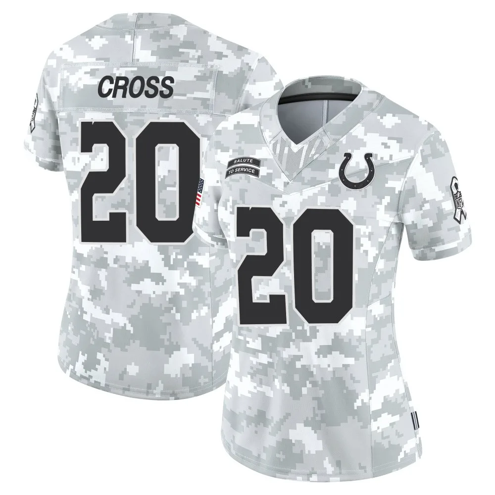Women's Indianapolis Colts Nick Cross Nike 2024 Salute to Service Limited Arctic Camo Jersey Women's Indianapolis Colts Nick Cross Nike 2024 Salute to Service Limited Arctic Camo Jersey