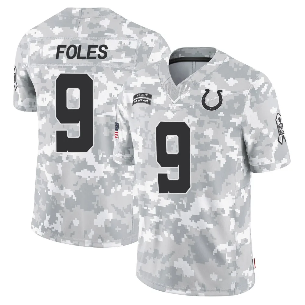 Men's Indianapolis Colts Nick Foles Nike 2024 Salute to Service Limited Arctic Camo Jersey Men's Indianapolis Colts Nick Foles Nike 2024 Salute to Service Limited Arctic Camo Jersey