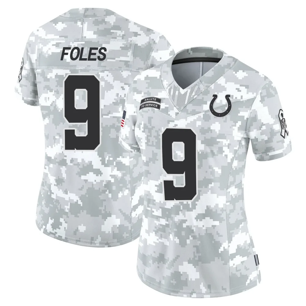Women's Indianapolis Colts Nick Foles Nike 2024 Salute to Service Limited Arctic Camo Jersey Women's Indianapolis Colts Nick Foles Nike 2024 Salute to Service Limited Arctic Camo Jersey