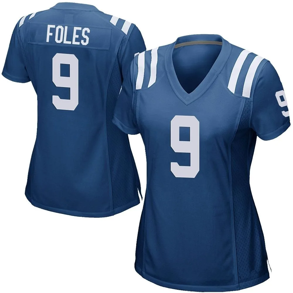 Women's Indianapolis Colts Nick Foles Nike Team Color Game Royal Blue Jersey Women's Indianapolis Colts Nick Foles Nike Team Color Game Royal Blue Jersey