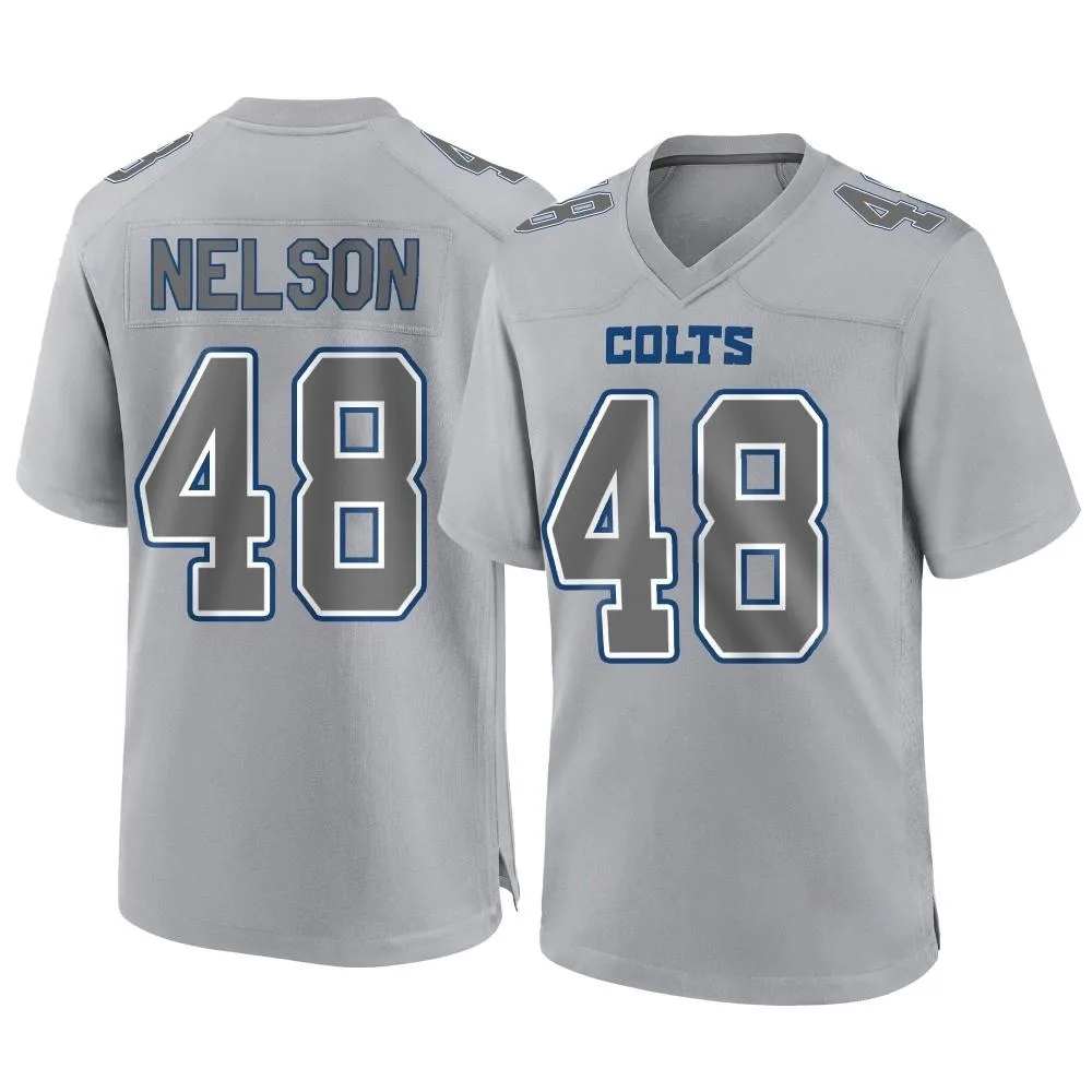 Men's Indianapolis Colts Nick Nelson Nike Atmosphere Fashion Game Gray Jersey Men's Indianapolis Colts Nick Nelson Nike Atmosphere Fashion Game Gray Jersey
