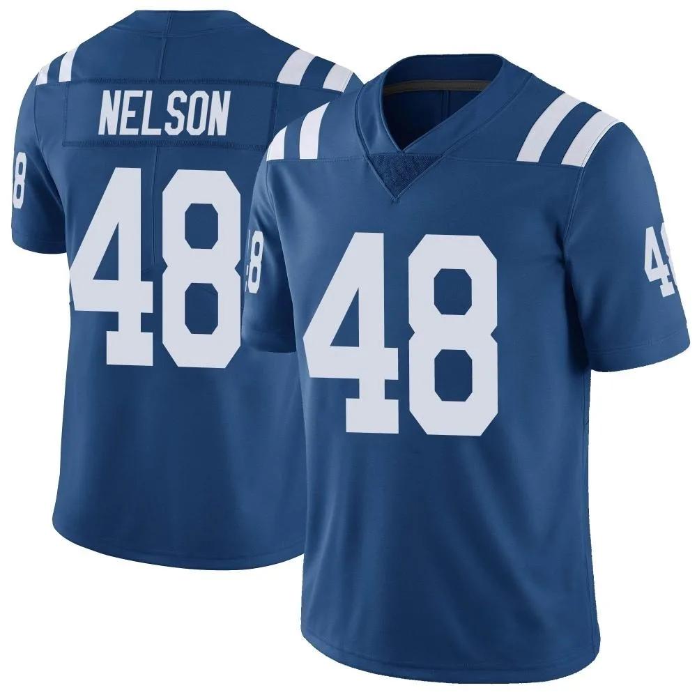 Men's Indianapolis Colts Nick Nelson Nike Color Rush Vapor Untouchable Limited Royal Jersey Men's Indianapolis Colts Nick Nelson Nike Color Rush Vapor Untouchable Limited Royal Jersey