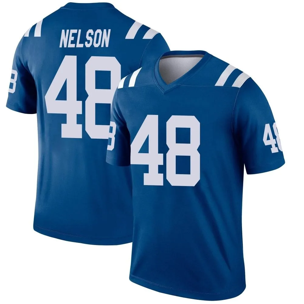 Men's Indianapolis Colts Nick Nelson Nike Legend Royal Jersey Men's Indianapolis Colts Nick Nelson Nike Legend Royal Jersey