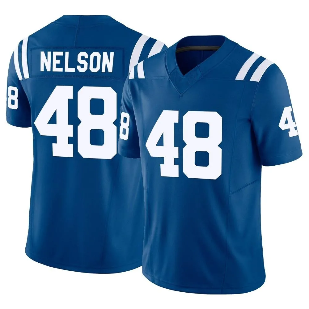 Men's Indianapolis Colts Nick Nelson Nike Vapor F.U.S.E. Limited Royal Jersey Men's Indianapolis Colts Nick Nelson Nike Vapor F.U.S.E. Limited Royal Jersey