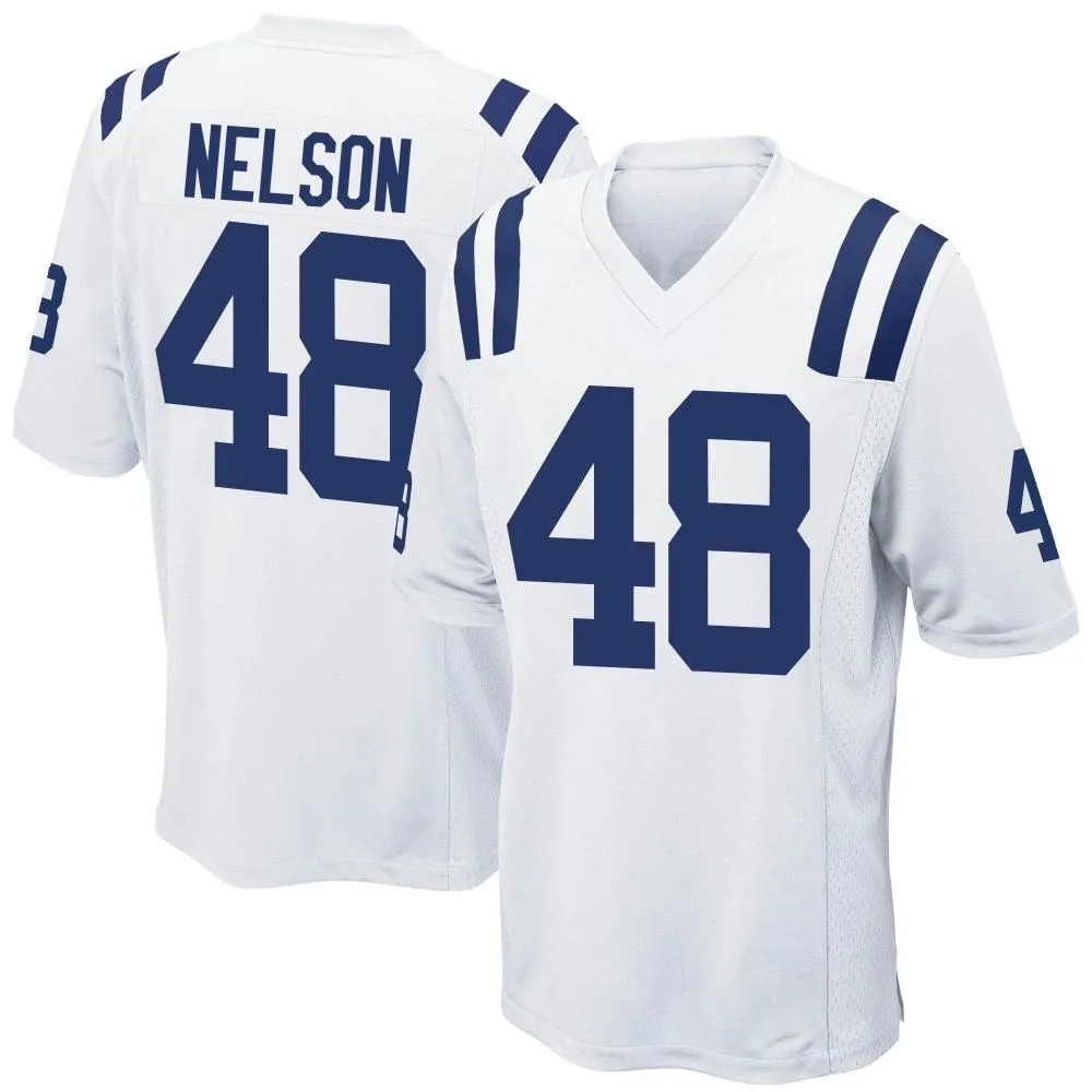 Youth Indianapolis Colts Nick Nelson Nike Game White Jersey Youth Indianapolis Colts Nick Nelson Nike Game White Jersey