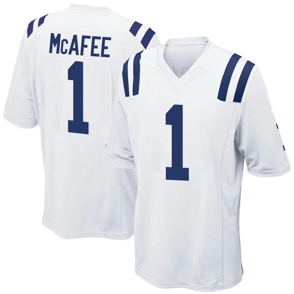 Men's Indianapolis Colts Pat Mcafee Nike Game White Jersey Men's Indianapolis Colts Pat Mcafee Nike Game White Jersey