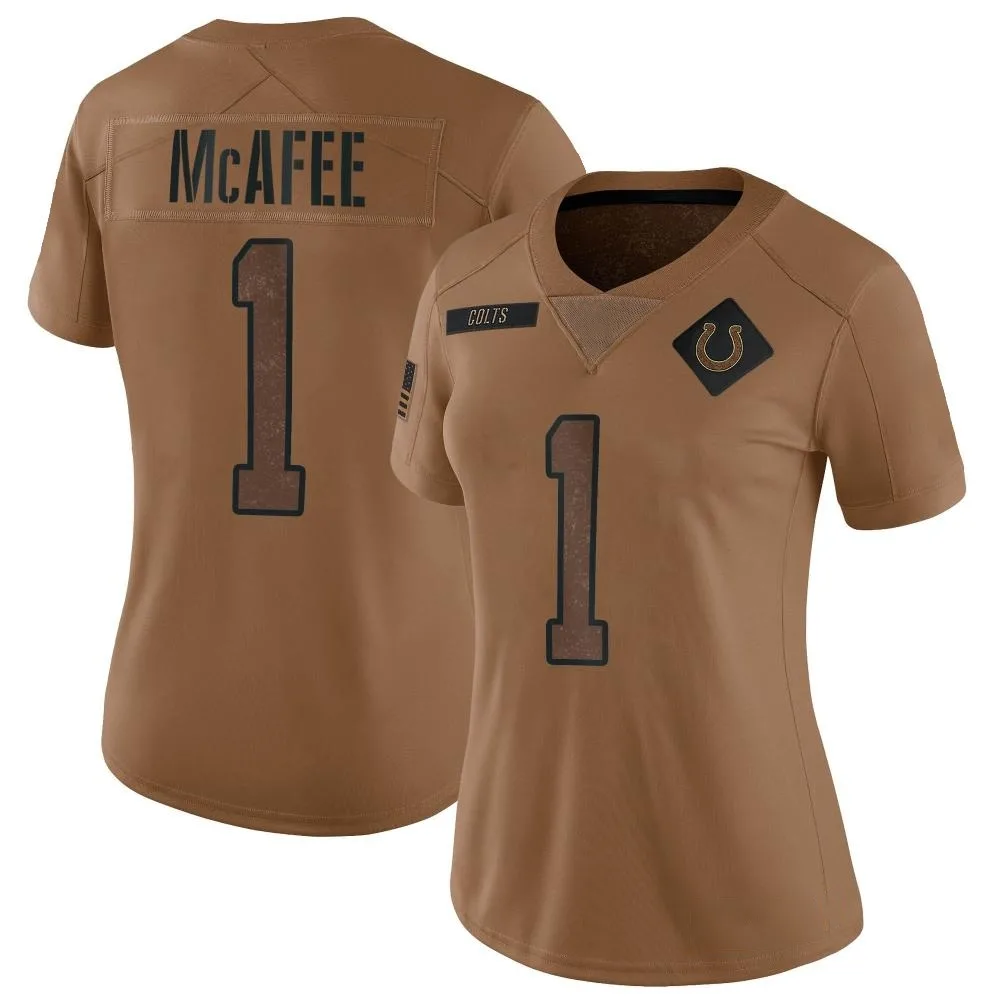 Women's Indianapolis Colts Pat Mcafee Nike 2023 Salute To Service Limited Brown Jersey Women's Indianapolis Colts Pat Mcafee Nike 2023 Salute To Service Limited Brown Jersey