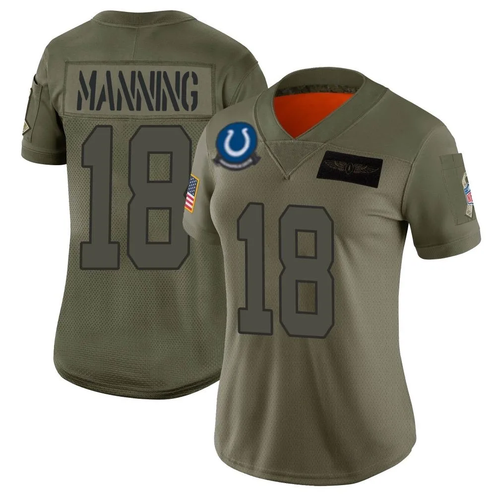 Women's Indianapolis Colts Peyton Manning Nike 2019 Salute to Service Limited Camo Jersey Women's Indianapolis Colts Peyton Manning Nike 2019 Salute to Service Limited Camo Jersey