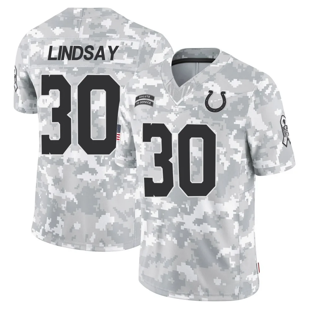 Youth Indianapolis Colts Phillip Lindsay Nike 2024 Salute to Service Limited Arctic Camo Jersey Youth Indianapolis Colts Phillip Lindsay Nike 2024 Salute to Service Limited Arctic Camo Jersey