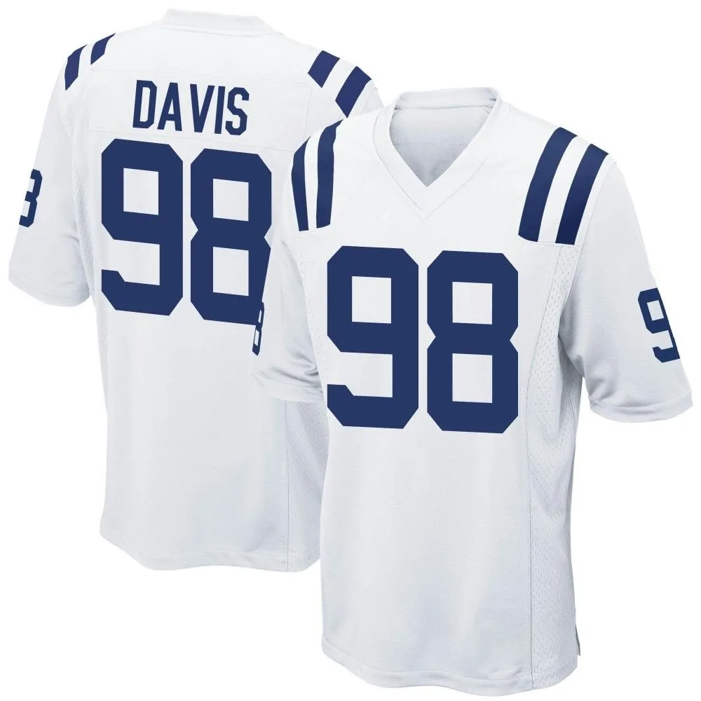 Men's Indianapolis Colts Raekwon Davis Nike Game White Jersey Men's Indianapolis Colts Raekwon Davis Nike Game White Jersey