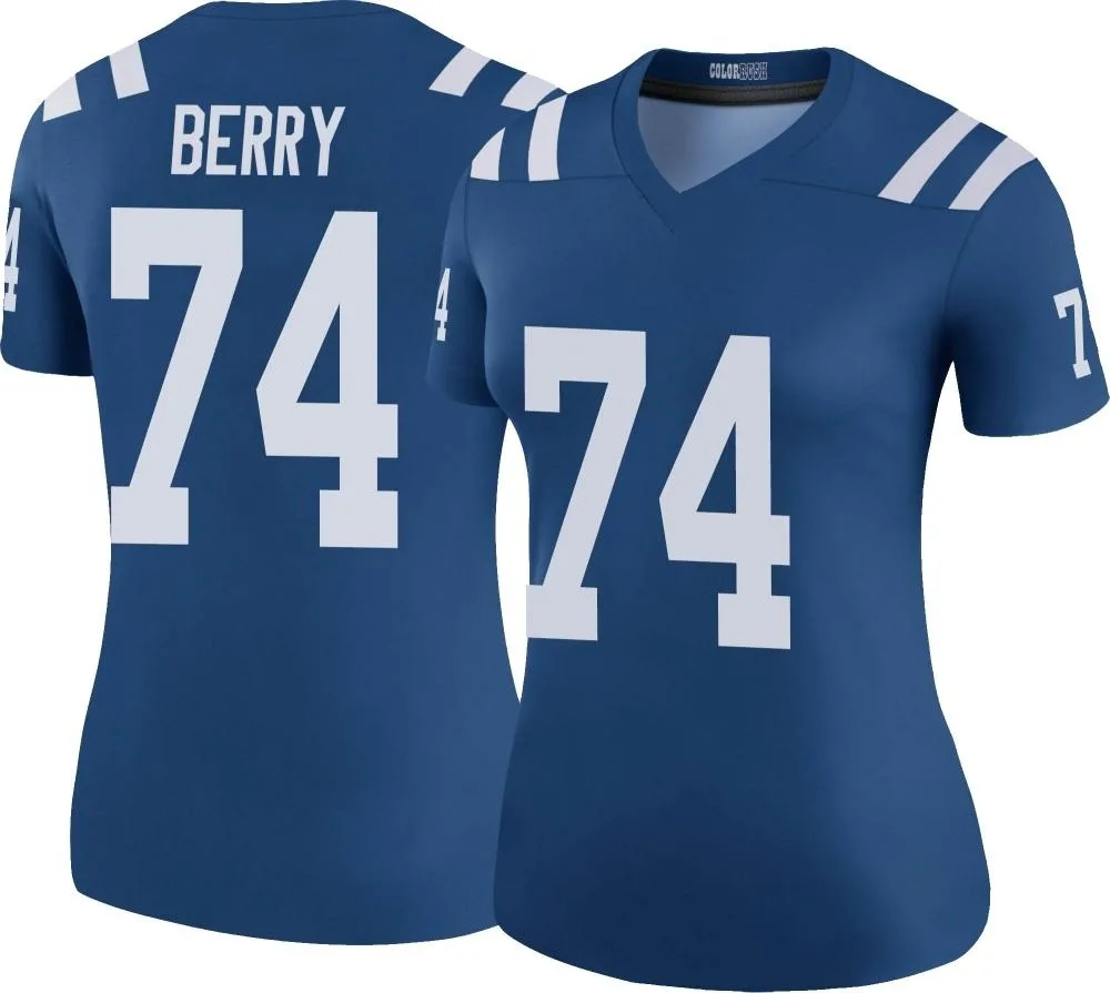 Women's Indianapolis Colts Rashod Berry Nike Color Rush Legend Royal Jersey Women's Indianapolis Colts Rashod Berry Nike Color Rush Legend Royal Jersey
