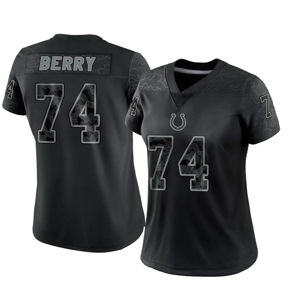 Women's Indianapolis Colts Rashod Berry Nike Reflective Limited Black Jersey Women's Indianapolis Colts Rashod Berry Nike Reflective Limited Black Jersey