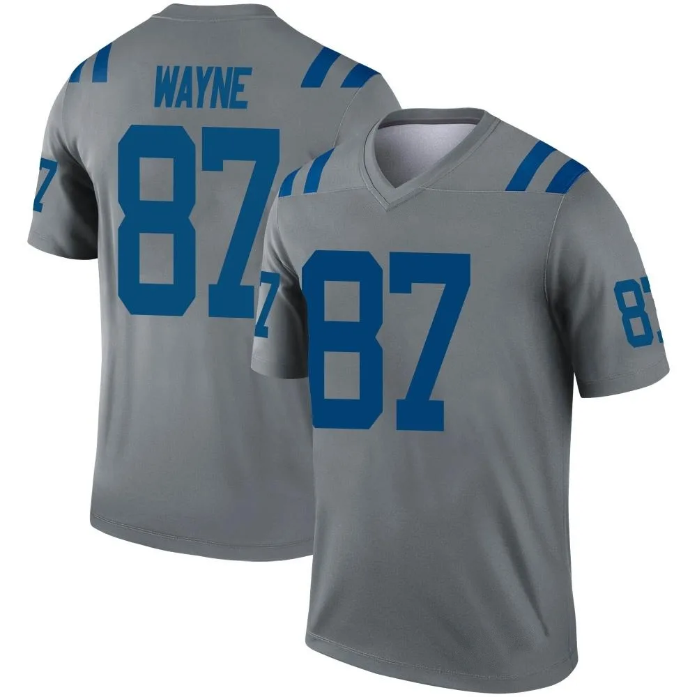 Men's Indianapolis Colts Reggie Wayne Nike Inverted Legend Gray Jersey Men's Indianapolis Colts Reggie Wayne Nike Inverted Legend Gray Jersey