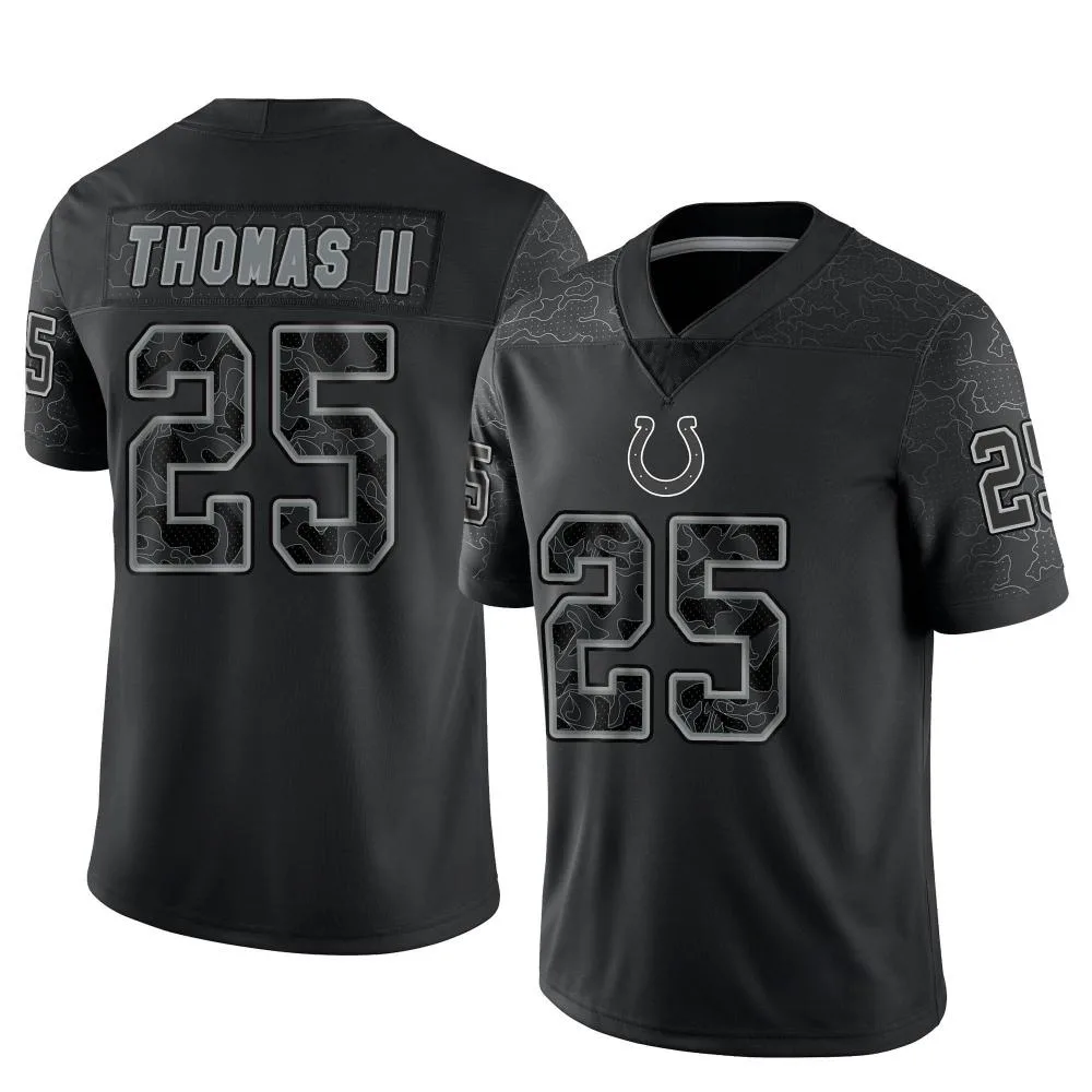 Men's Indianapolis Colts Rodney Thomas Ii Nike Reflective Limited Black Jersey Men's Indianapolis Colts Rodney Thomas Ii Nike Reflective Limited Black Jersey