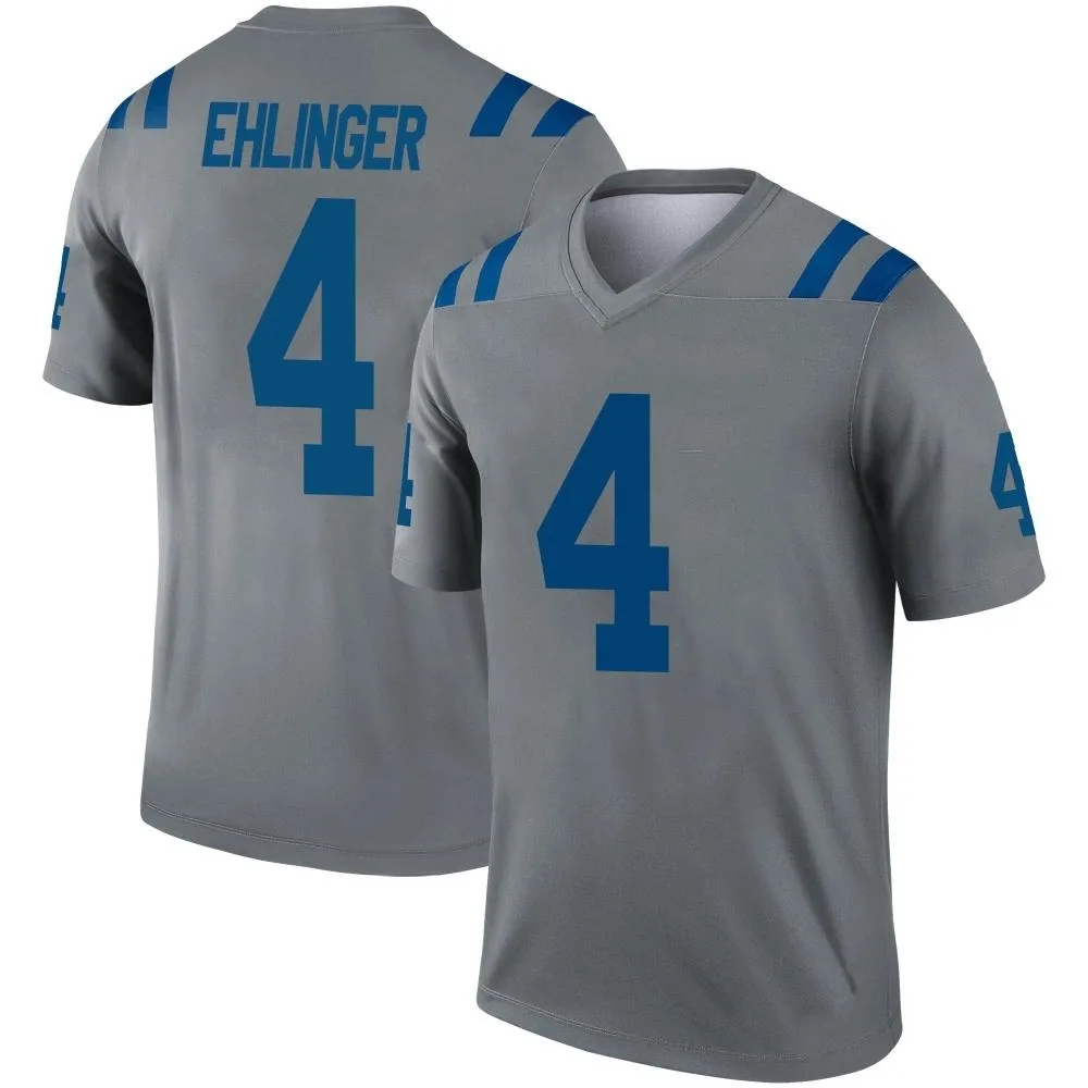 Men's Indianapolis Colts Sam Ehlinger Nike Inverted Legend Gray Jersey Men's Indianapolis Colts Sam Ehlinger Nike Inverted Legend Gray Jersey