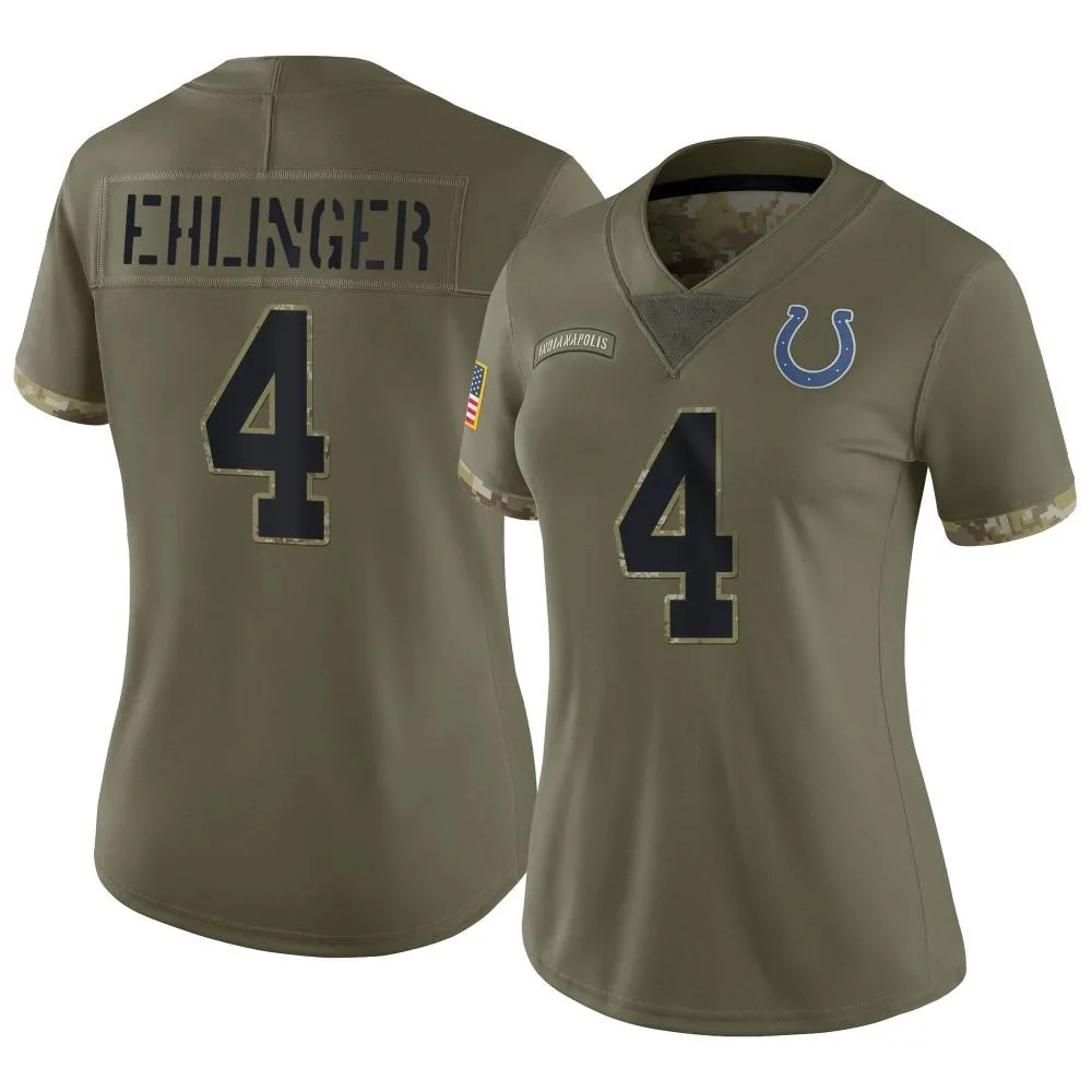 Women's Indianapolis Colts Sam Ehlinger Nike 2022 Salute To Service Limited Olive Jersey Women's Indianapolis Colts Sam Ehlinger Nike 2022 Salute To Service Limited Olive Jersey