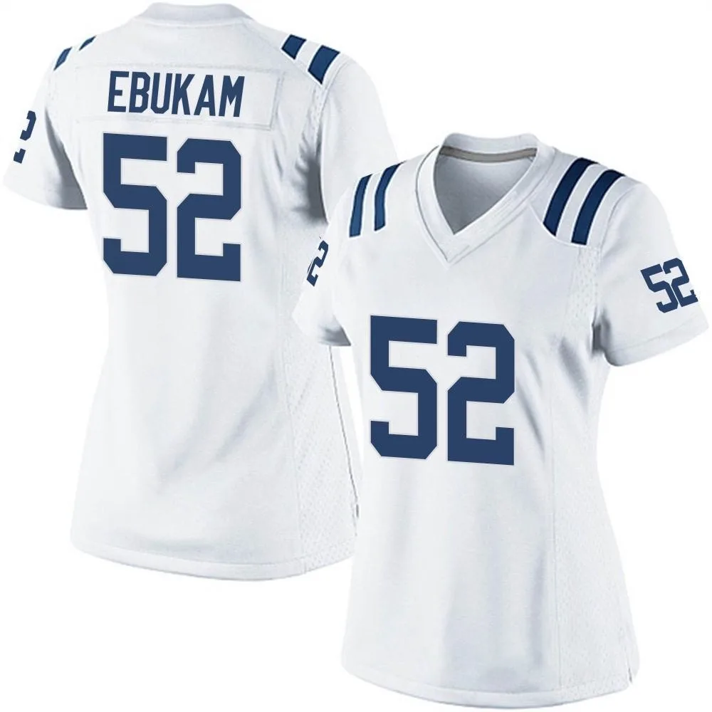 Women's Indianapolis Colts Samson Ebukam Nike Game White Jersey Women's Indianapolis Colts Samson Ebukam Nike Game White Jersey