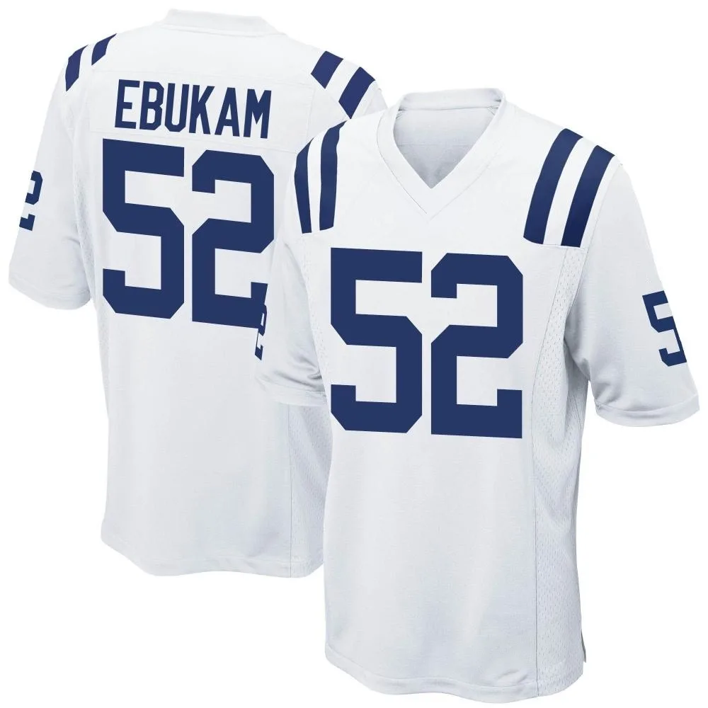 Youth Indianapolis Colts Samson Ebukam Nike Game White Jersey Youth Indianapolis Colts Samson Ebukam Nike Game White Jersey