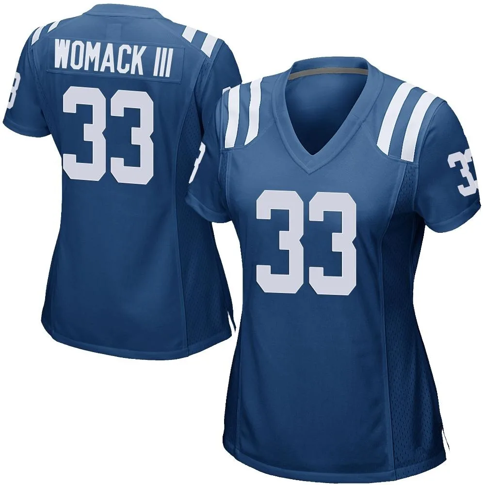 Women's Indianapolis Colts Samuel Womack Iii Nike Team Color Game Royal Blue Jersey Women's Indianapolis Colts Samuel Womack Iii Nike Team Color Game Royal Blue Jersey