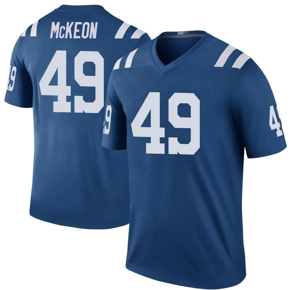Men's Indianapolis Colts Sean Mckeon Nike Color Rush Legend Royal Jersey Men's Indianapolis Colts Sean Mckeon Nike Color Rush Legend Royal Jersey