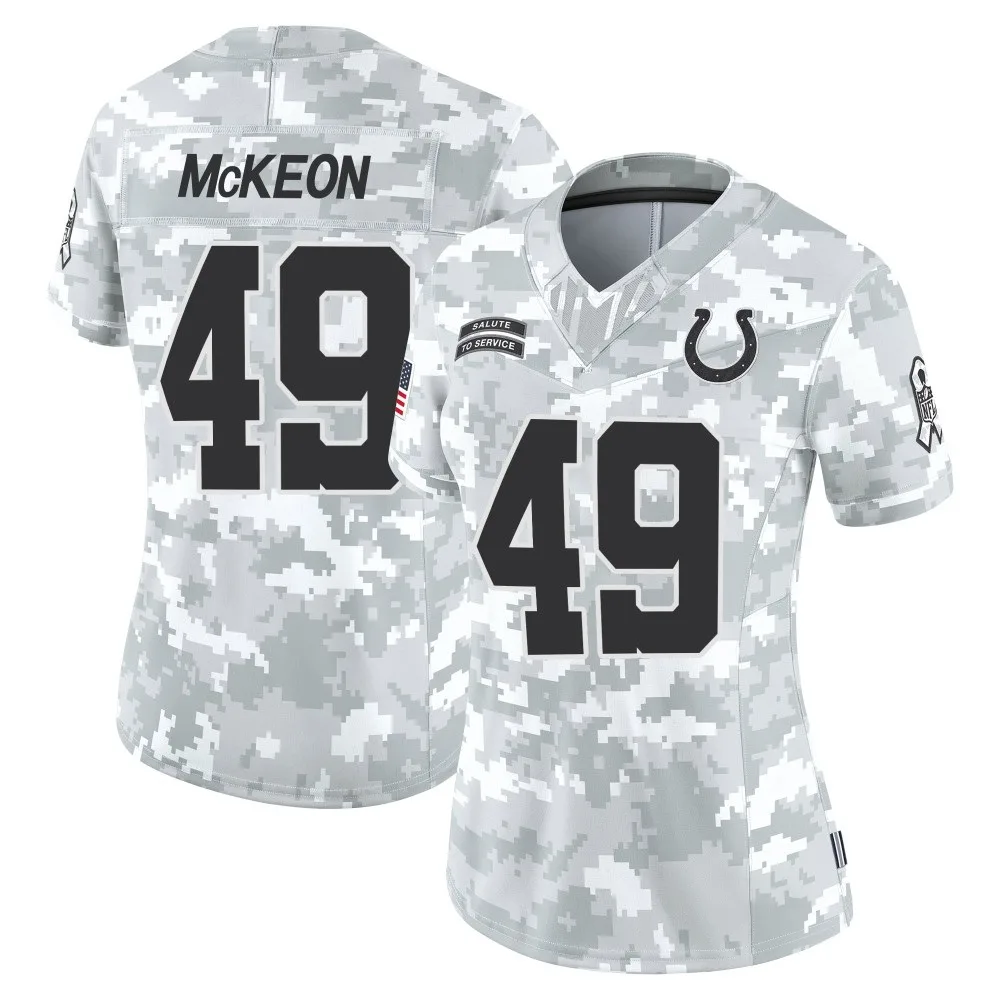Women's Indianapolis Colts Sean Mckeon Nike 2024 Salute to Service Limited Arctic Camo Jersey Women's Indianapolis Colts Sean Mckeon Nike 2024 Salute to Service Limited Arctic Camo Jersey