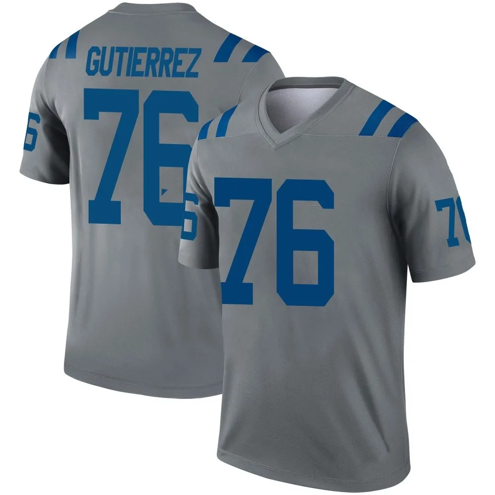 Men's Indianapolis Colts Sebastian Gutierrez Nike Inverted Legend Gray Jersey Men's Indianapolis Colts Sebastian Gutierrez Nike Inverted Legend Gray Jersey