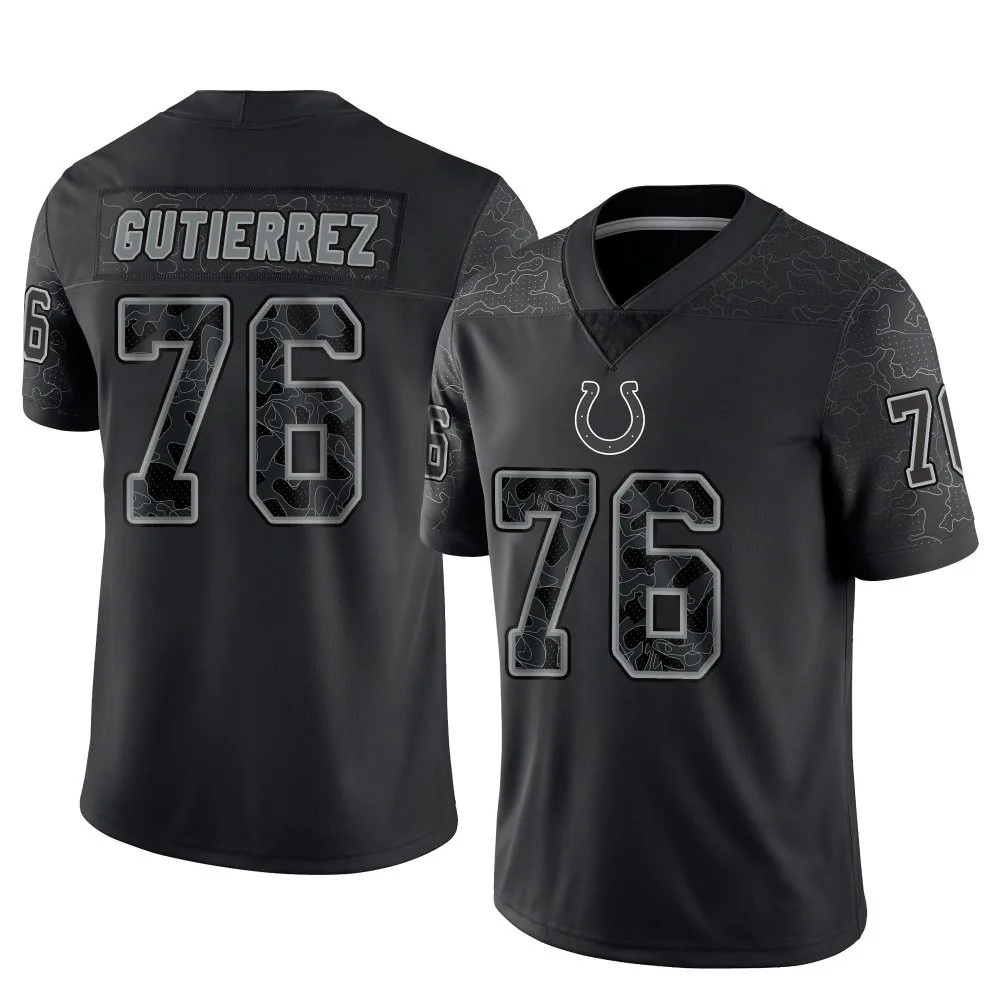 Men's Indianapolis Colts Sebastian Gutierrez Nike Reflective Limited Black Jersey Men's Indianapolis Colts Sebastian Gutierrez Nike Reflective Limited Black Jersey