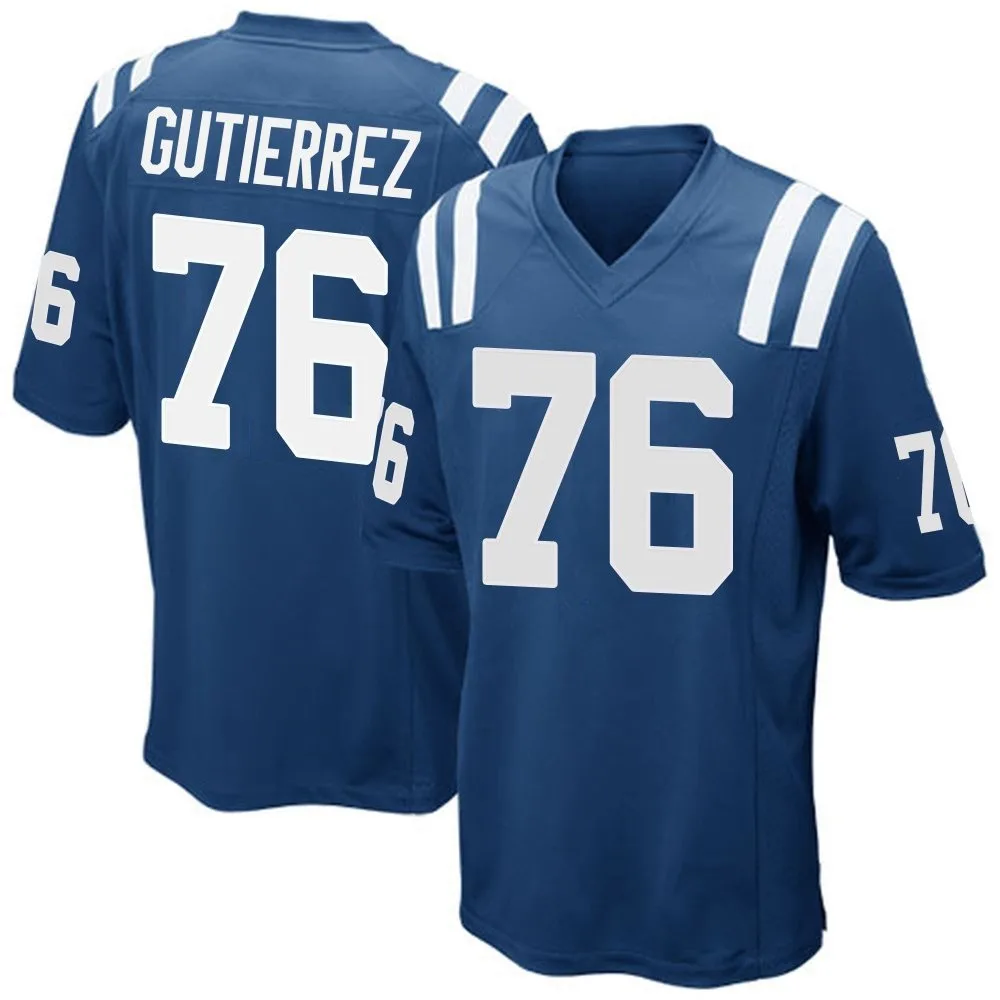 Men's Indianapolis Colts Sebastian Gutierrez Nike Team Color Game Royal Blue Jersey Men's Indianapolis Colts Sebastian Gutierrez Nike Team Color Game Royal Blue Jersey