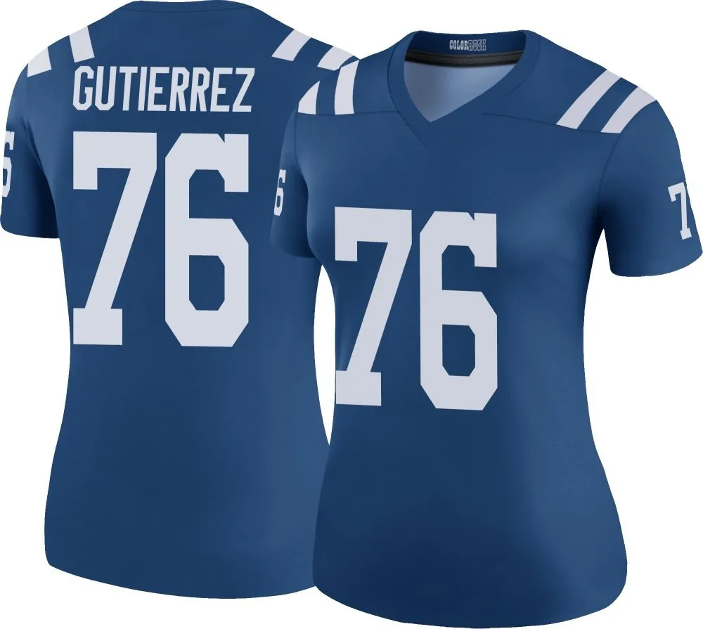Women's Indianapolis Colts Sebastian Gutierrez Nike Color Rush Legend Royal Jersey Women's Indianapolis Colts Sebastian Gutierrez Nike Color Rush Legend Royal Jersey