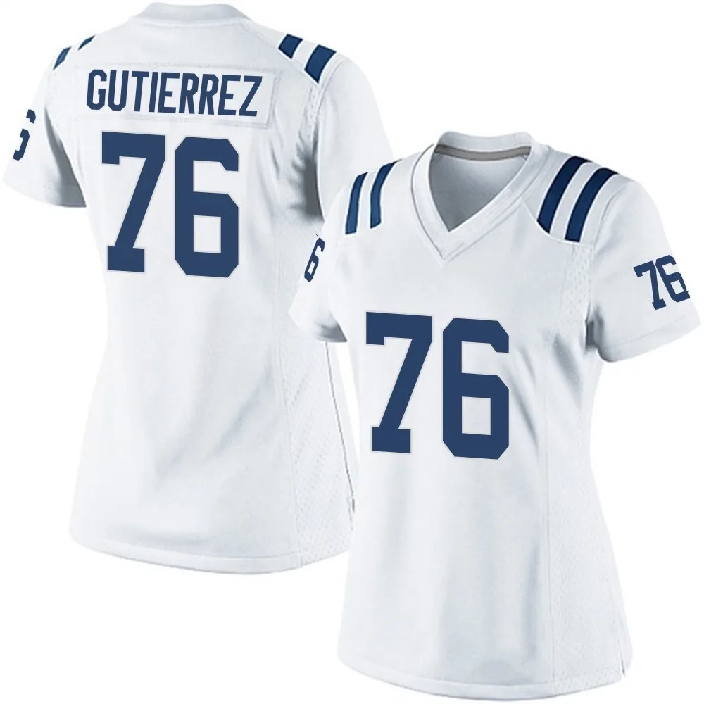 Women's Indianapolis Colts Sebastian Gutierrez Nike Game White Jersey Women's Indianapolis Colts Sebastian Gutierrez Nike Game White Jersey