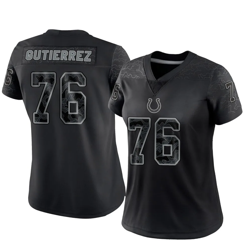 Women's Indianapolis Colts Sebastian Gutierrez Nike Reflective Limited Black Jersey Women's Indianapolis Colts Sebastian Gutierrez Nike Reflective Limited Black Jersey