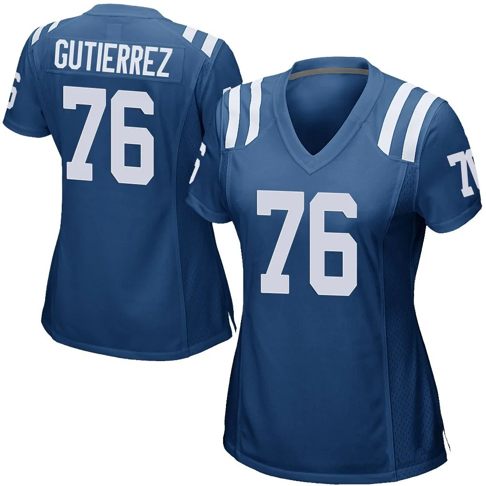 Women's Indianapolis Colts Sebastian Gutierrez Nike Team Color Game Royal Blue Jersey Women's Indianapolis Colts Sebastian Gutierrez Nike Team Color Game Royal Blue Jersey