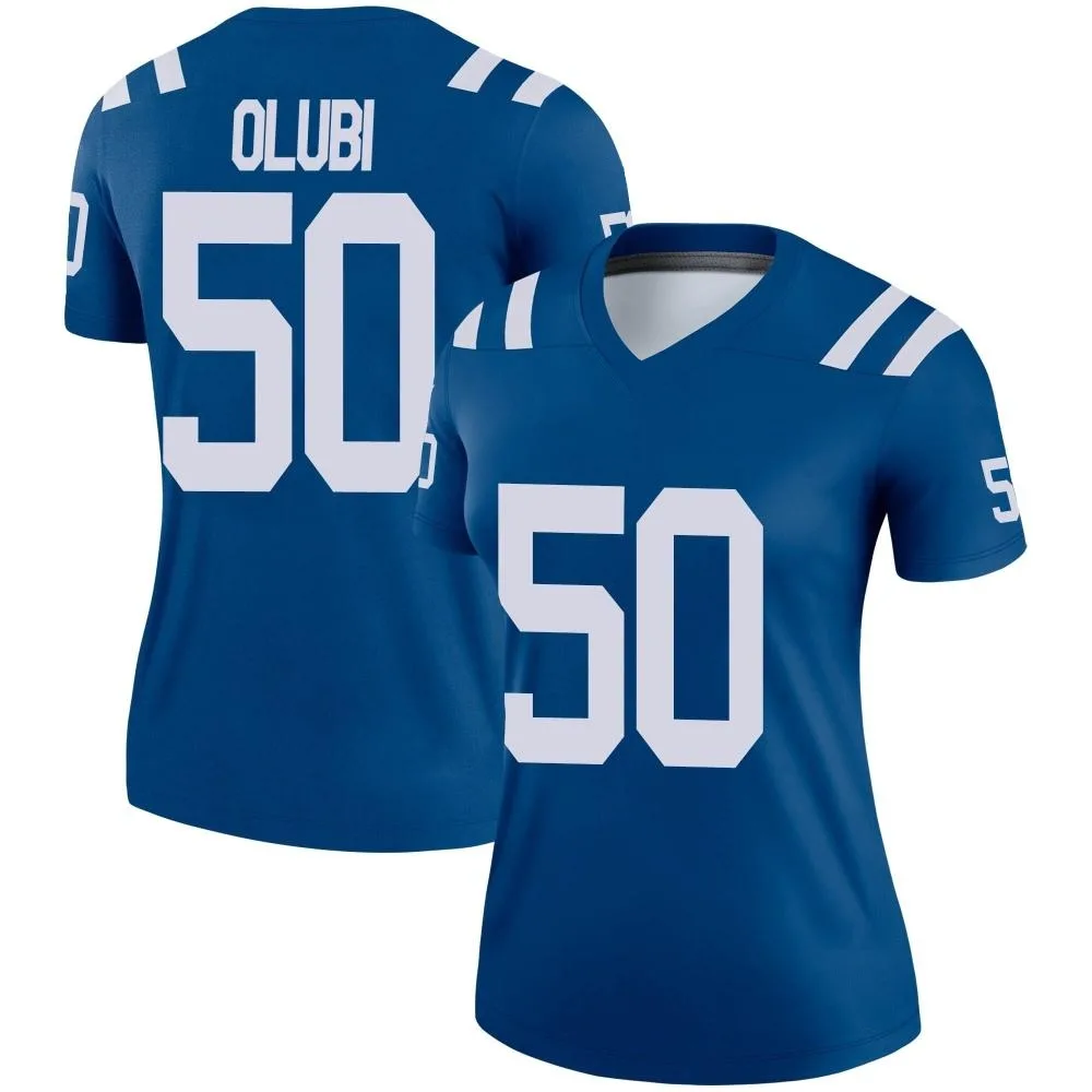 Women's Indianapolis Colts Segun Olubi Nike Legend Royal Jersey Women's Indianapolis Colts Segun Olubi Nike Legend Royal Jersey