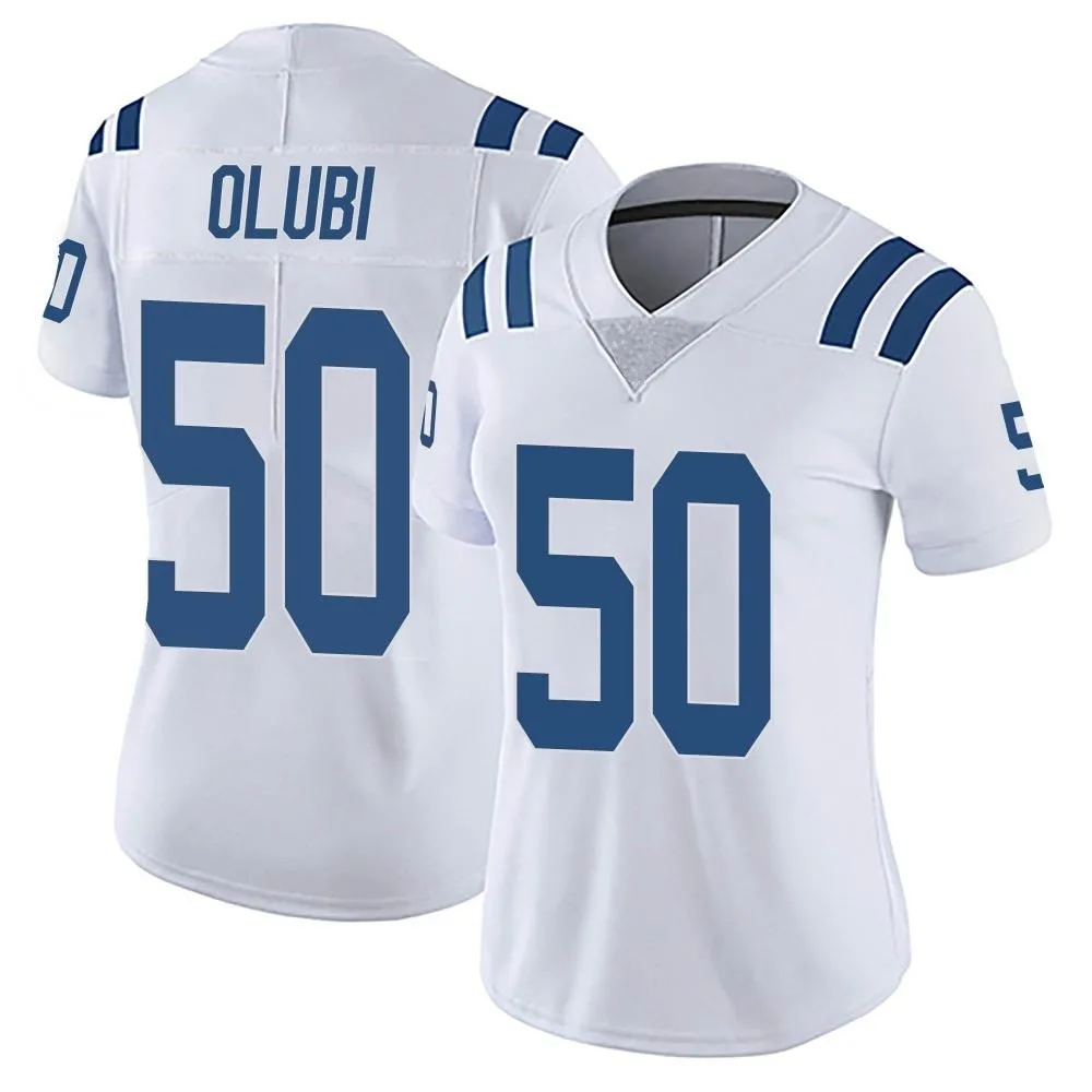 Women's Indianapolis Colts Segun Olubi Nike Vapor Untouchable Limited White Jersey Women's Indianapolis Colts Segun Olubi Nike Vapor Untouchable Limited White Jersey
