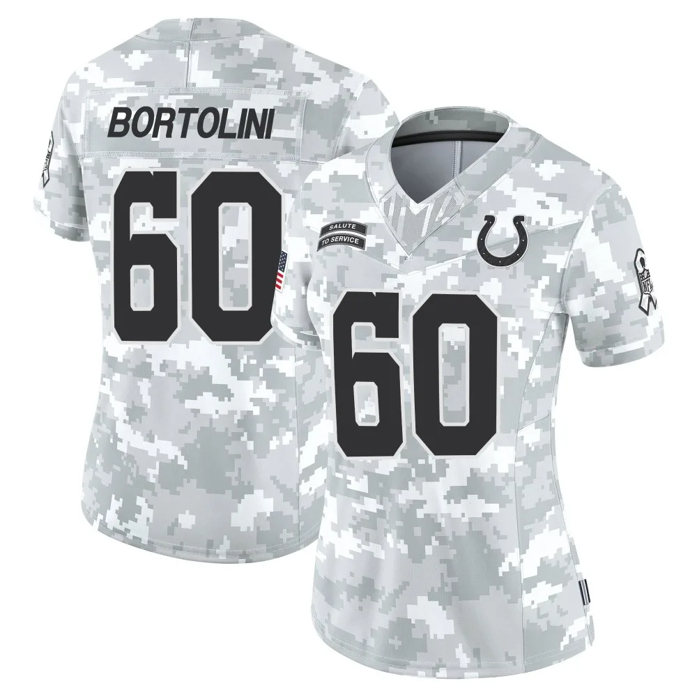 Women's Indianapolis Colts Tanor Bortolini Nike 2024 Salute to Service Limited Arctic Camo Jersey Women's Indianapolis Colts Tanor Bortolini Nike 2024 Salute to Service Limited Arctic Camo Jersey
