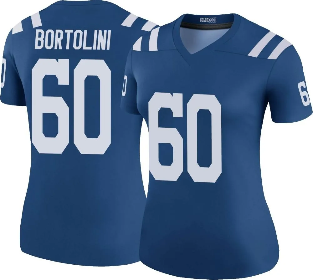 Women's Indianapolis Colts Tanor Bortolini Nike Color Rush Legend Royal Jersey Women's Indianapolis Colts Tanor Bortolini Nike Color Rush Legend Royal Jersey