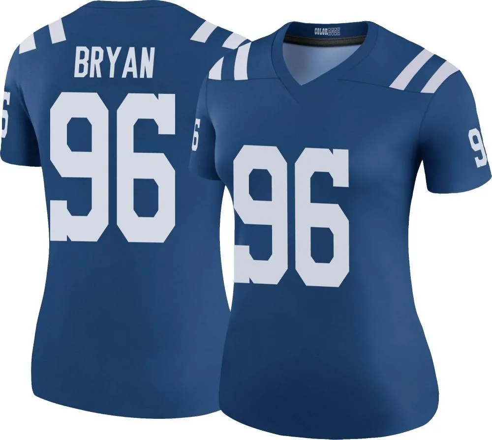 Women's Indianapolis Colts Taven Bryan Nike Color Rush Legend Royal Jersey Women's Indianapolis Colts Taven Bryan Nike Color Rush Legend Royal Jersey