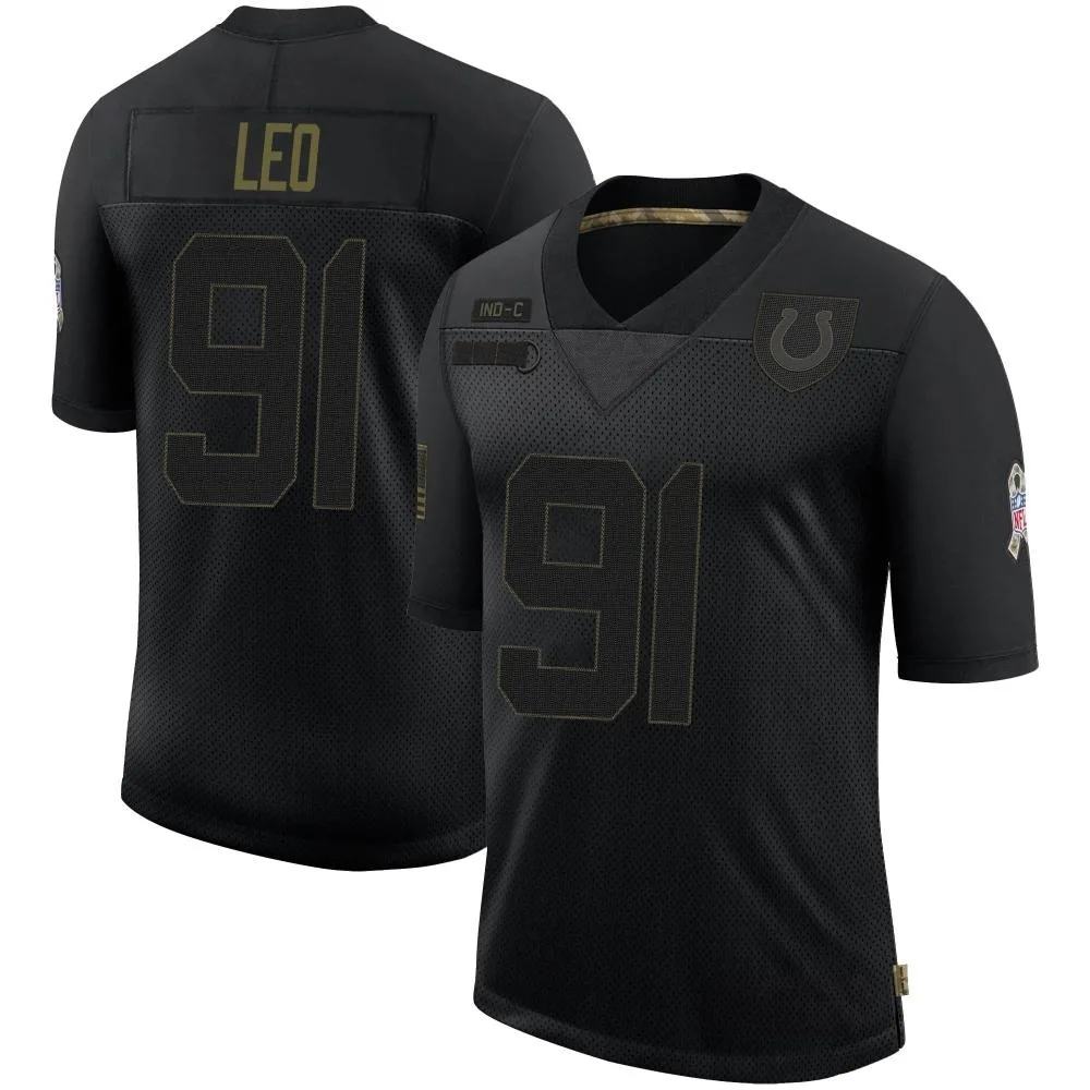 Men's Indianapolis Colts Titus Leo Nike 2020 Salute To Service Limited Black Jersey Men's Indianapolis Colts Titus Leo Nike 2020 Salute To Service Limited Black Jersey